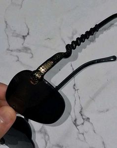 Black And Gold Snake Sunglasses