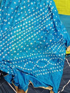 Parrot green and blue colour kurta set