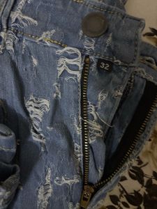Moda Rapido Blue Slim fit Highly distressed Jeans