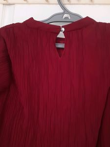 Brown Blouson Top