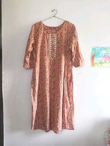 Elegant Printed Cotton Kurta