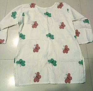 Cute Butterfly Print Top