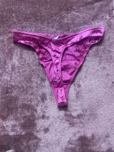 Purple Lace Thong