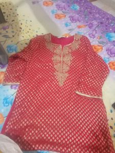 Biba Red Ethnic Tunic