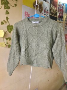 Sage Green Knit Sweater