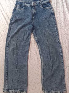 Vintage Blue parallel Denim Jeans
