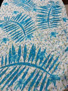 beautiful white georgette saree