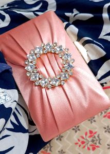 Beautiful Clutch With Side Chain