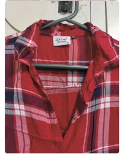 Red plaid shirt