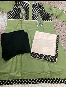 New Green Kurta Set