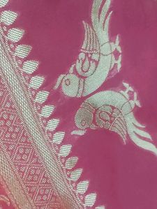 Pink Banarasi Silk Saree