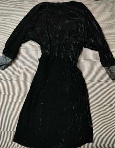 Elegant Black Velvet Dress