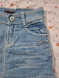 Denim Mini Skirt
