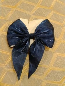 Navy Blue Hair Bow