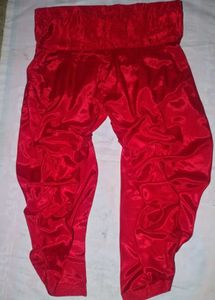 silk crepe suite red