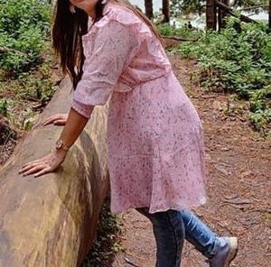 Pink Floral Dress