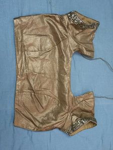 Golden Saree Blouse