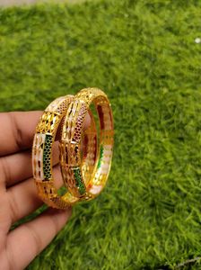 Gold Plated Bangle Set
