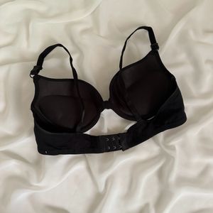 Black Padded Push Up Bra