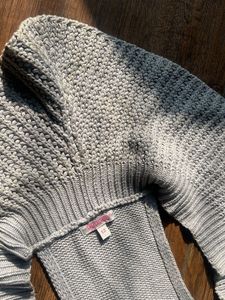 Girls Knit Shrug &amp; Owl Hoodie