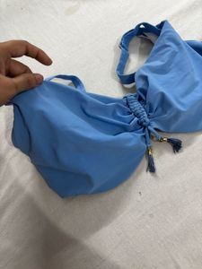 Blue Bikini Top