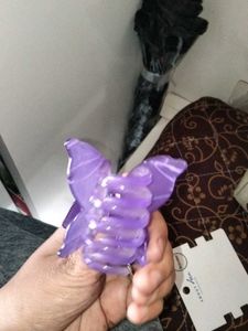 Purple Butterfly Hair Clip