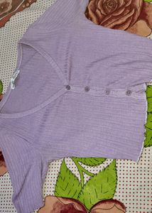 Cute Purple Crop Top