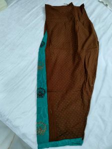 Elegant Green N Brown colour Kurta Set