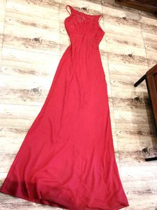 Backless Sensuous Red Maxi Dress