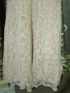 Ethnic Gown New Not Weared Sleeves Also Available