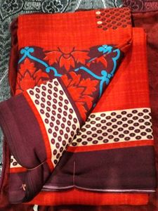 Floral Print Saree