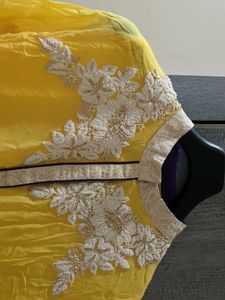 Elegant Yellow Embroidered Kurta