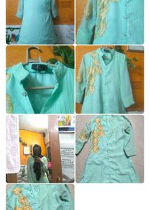 Purple Embroidered Kurti