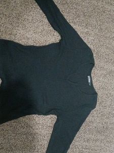 Black Body Fitted Top For Sale