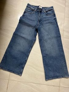 Wide Leg Denim Jeans