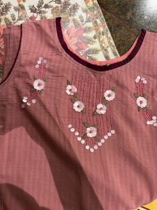 Peach Kurti