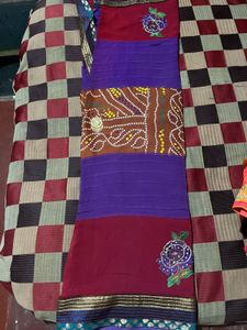 Multicolour Printed Saree