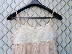 New With Tag Korean Half Laces Top