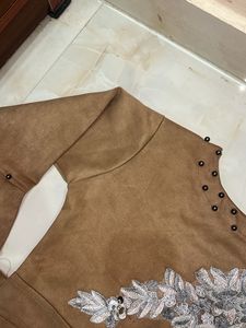 Elegant Brown Midi Dress