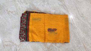 Yellow Embroidered Saree