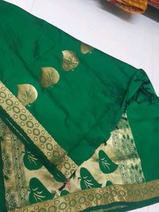 AttractivePoly Cotton Saree Good Condition