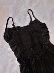 Satin Black Dress