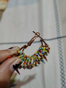 Boho Beaded Dangle Earrings