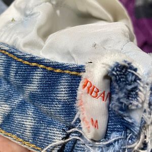 Blue Denim Wide Leg Jean