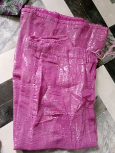 Elegant Green &amp; Purple Saree