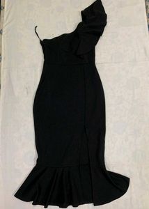 Shein Black One-Shoulder Dress