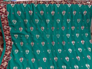 embroidery saree with blouse