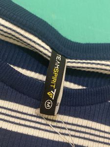 Striped Navy &amp; White Dress