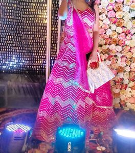 Heavy Lengha Choli Flared Cancan