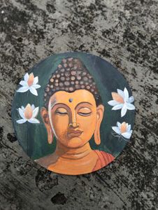 Buddha painting realistic work acrylic